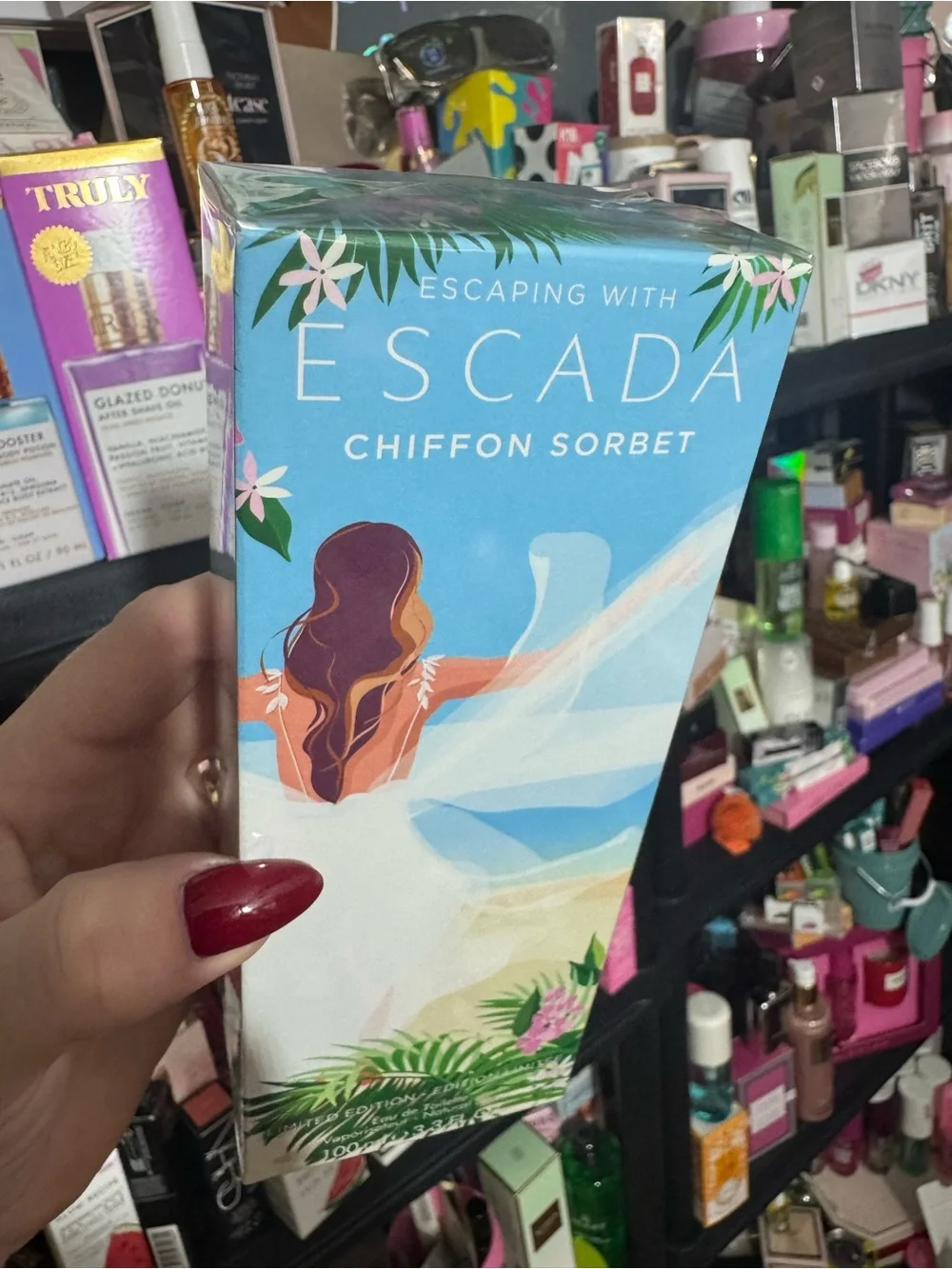 Escada chiffon sorbet